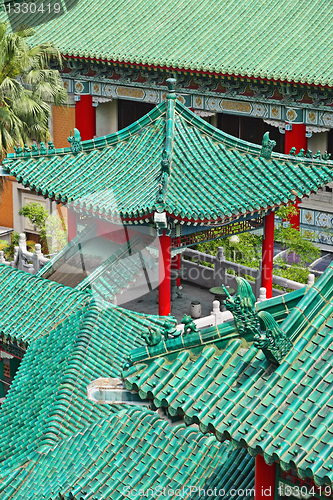 Image of chinese temple roof