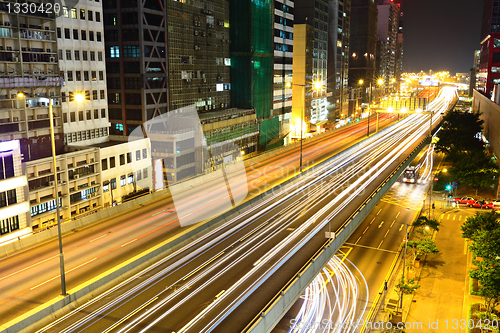 Image of modern city at night