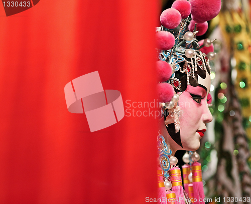 Image of cantonese opera dummy with text space