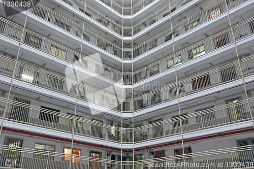 Image of public apartment block in Hong Kong