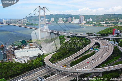 Image of Tsing Ma Bridge in Hong Kong