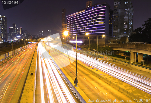 Image of night traffic