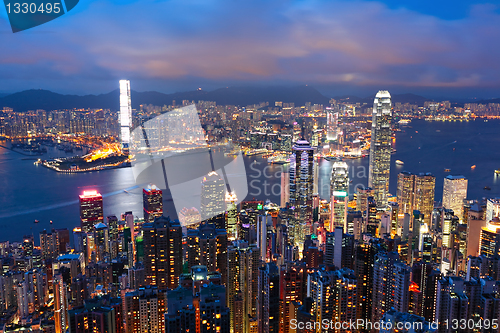 Image of Hong Kong at night