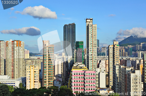 Image of Hong Kong crowded buildings