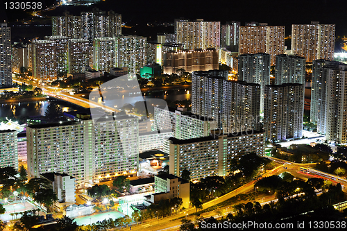 Image of downtown at night