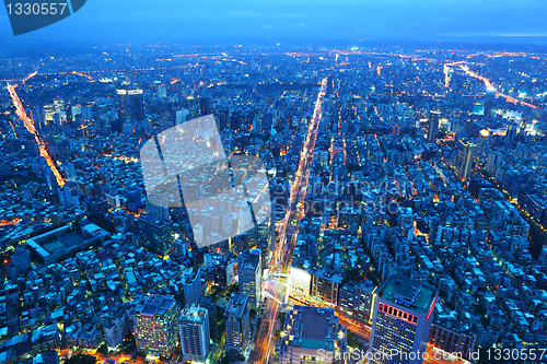 Image of taipei city at night