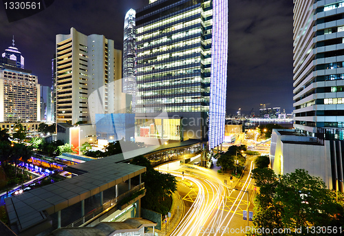 Image of modern city at night