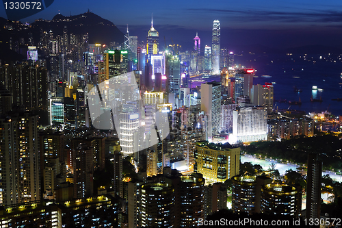 Image of Hong Kong at night
