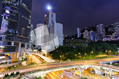 Image of modern city at night