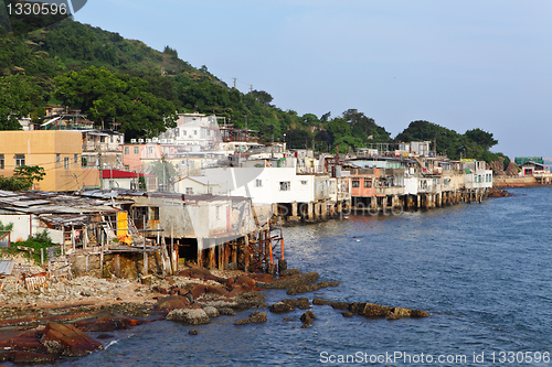 Image of fishing village of Lei Yue Mun in Hong Kong