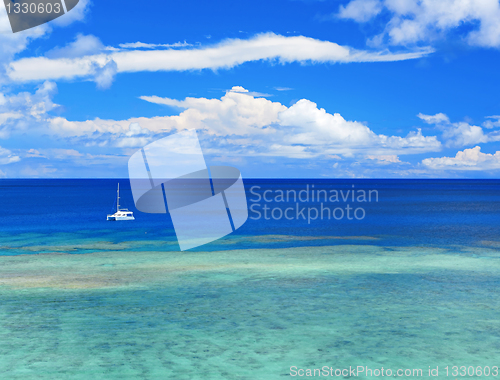 Image of beautiful sea in Okinawa