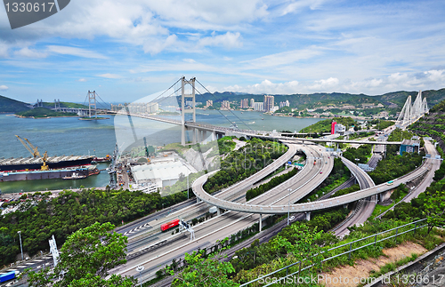 Image of Tsing Ma Bridge in Hong Kong