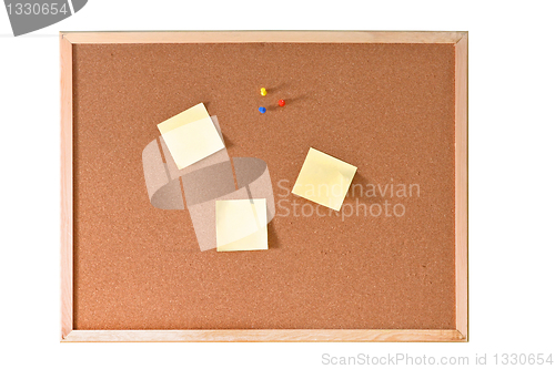 Image of Cork board isolated