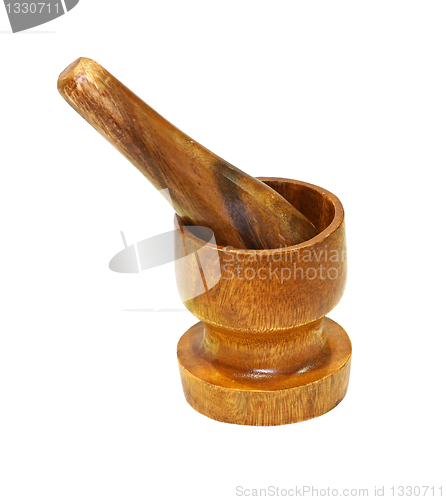 Image of Wooden mortar