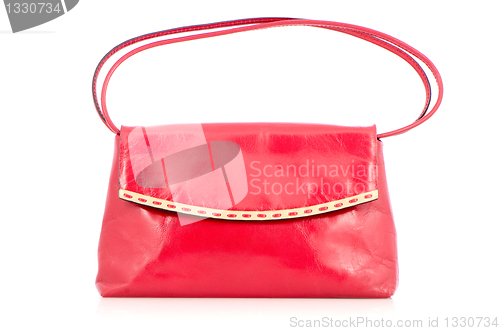 Image of Woman red bag