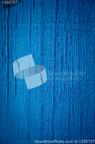 Image of Blue paint on wood background