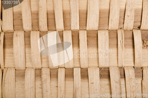 Image of Background of rustic interlaced straw