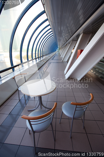 Image of cafe in the glass gallery