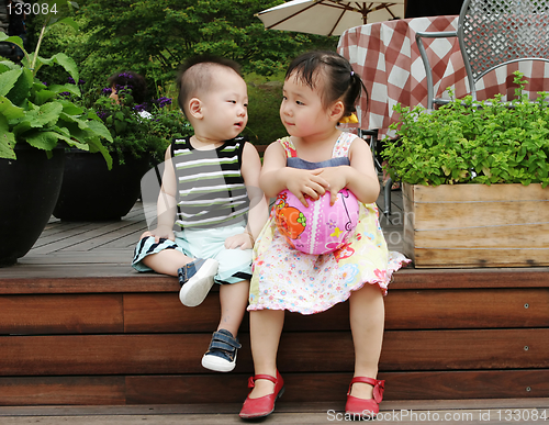 Image of Asian boy and girl