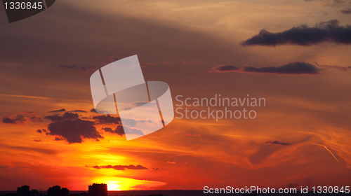 Image of red sunset