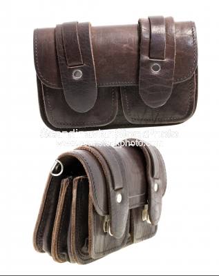 Image of Leather man purse (isolated) 