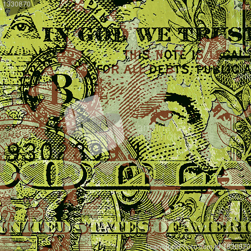 Image of Grunge Dollar Bill