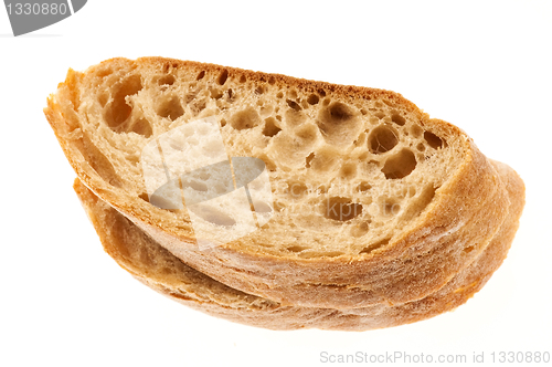 Image of Bread isolated on the white background