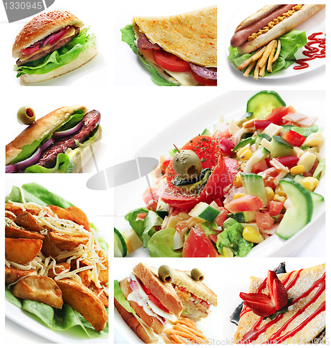 Image of Restaurant Food Collage