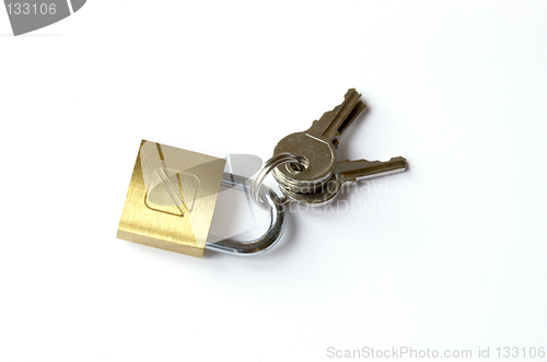 Image of Padlock and keys