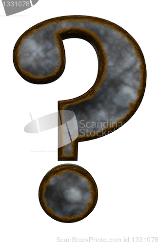 Image of rusty question mark