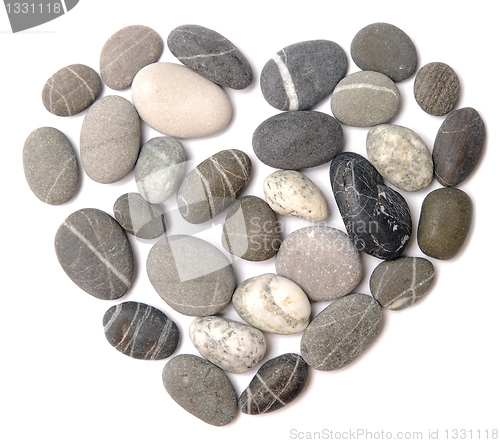 Image of pebble heart