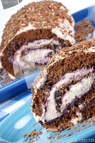 Image of Chocolate swiss roll cake