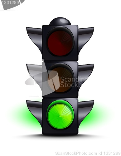 Image of Traffic light on green