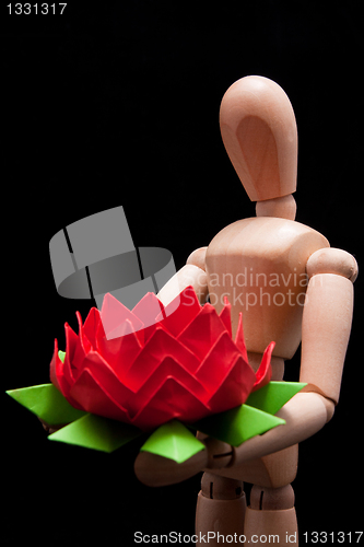 Image of Mannequin with Flower