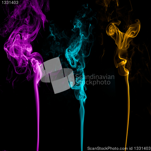 Image of Three Colorful Smoke 