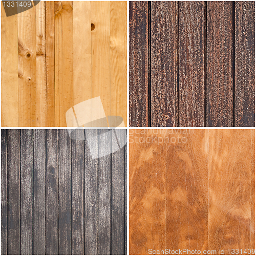 Image of Set of wooden textures