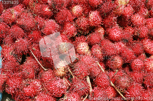 Image of rambutan background, a tropical fruit 