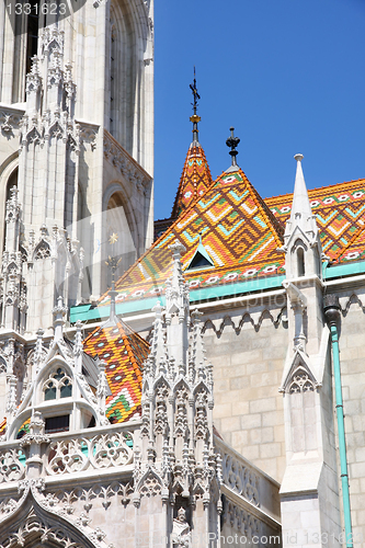 Image of Matthias church in Budapest, Hungary