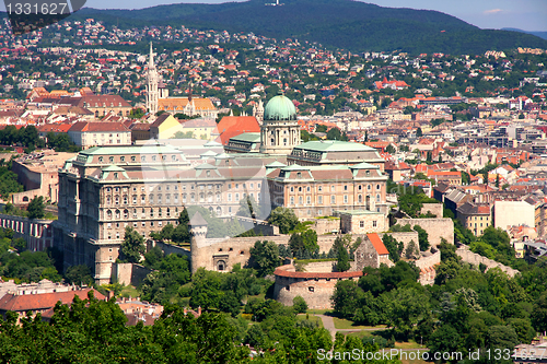 Image of Buda castle, Budapest, Hungary from Citadel 