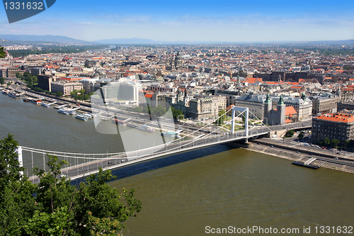 Image of Elizabeth bridge, Budapest, Hungary