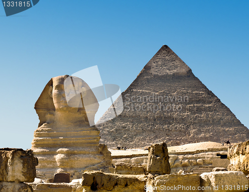 Image of Sphinx and Pyramid