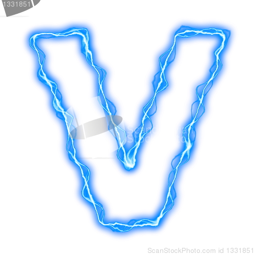 Image of lightning letters