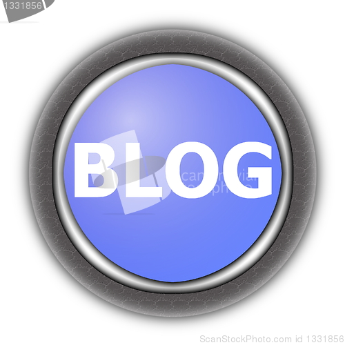 Image of internet blog button