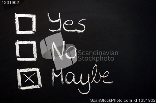 Image of choose yes or no