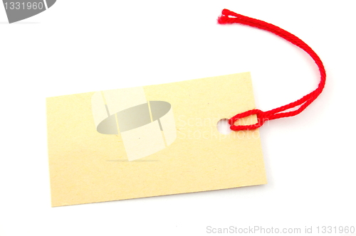 Image of blank price tag