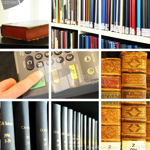 Image of library collage