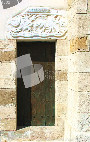 Image of A church's side window. Katydata. Cyprus