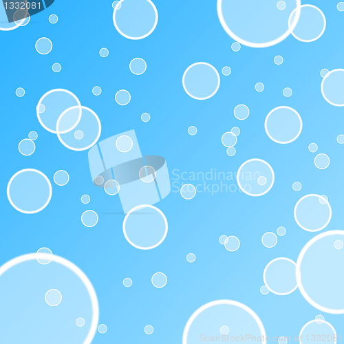 Image of abstract water bubble illustration