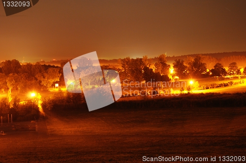 Image of park at night