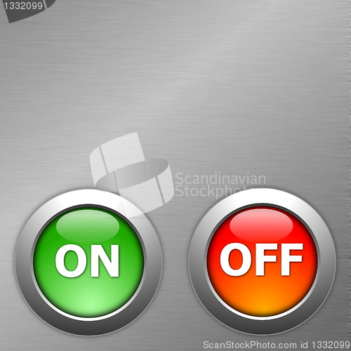 Image of on and off button